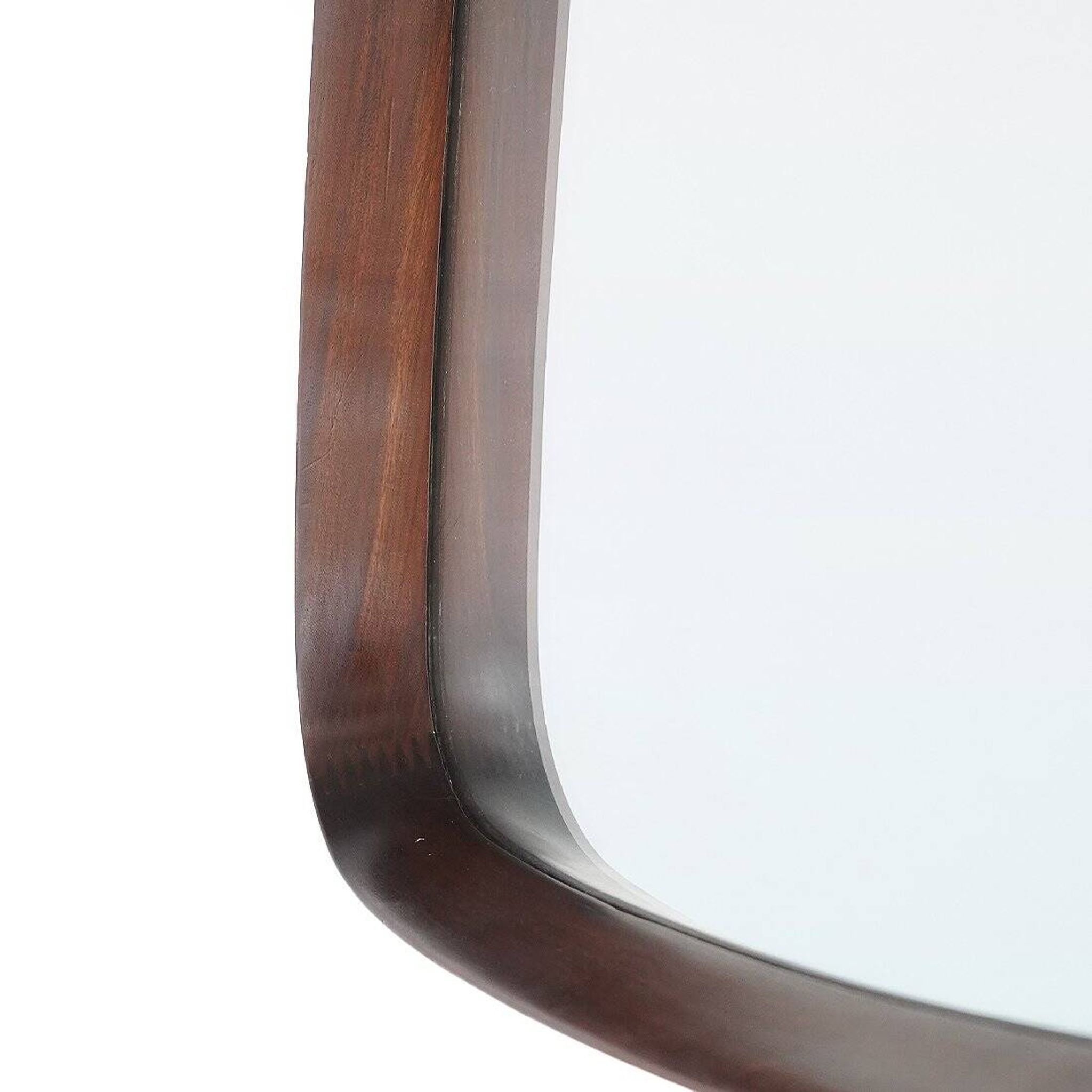 Vintage mirror with a teak frame, 1960s.
