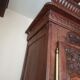 Norman wardrobe in oak Solid basket bouquet of flowers