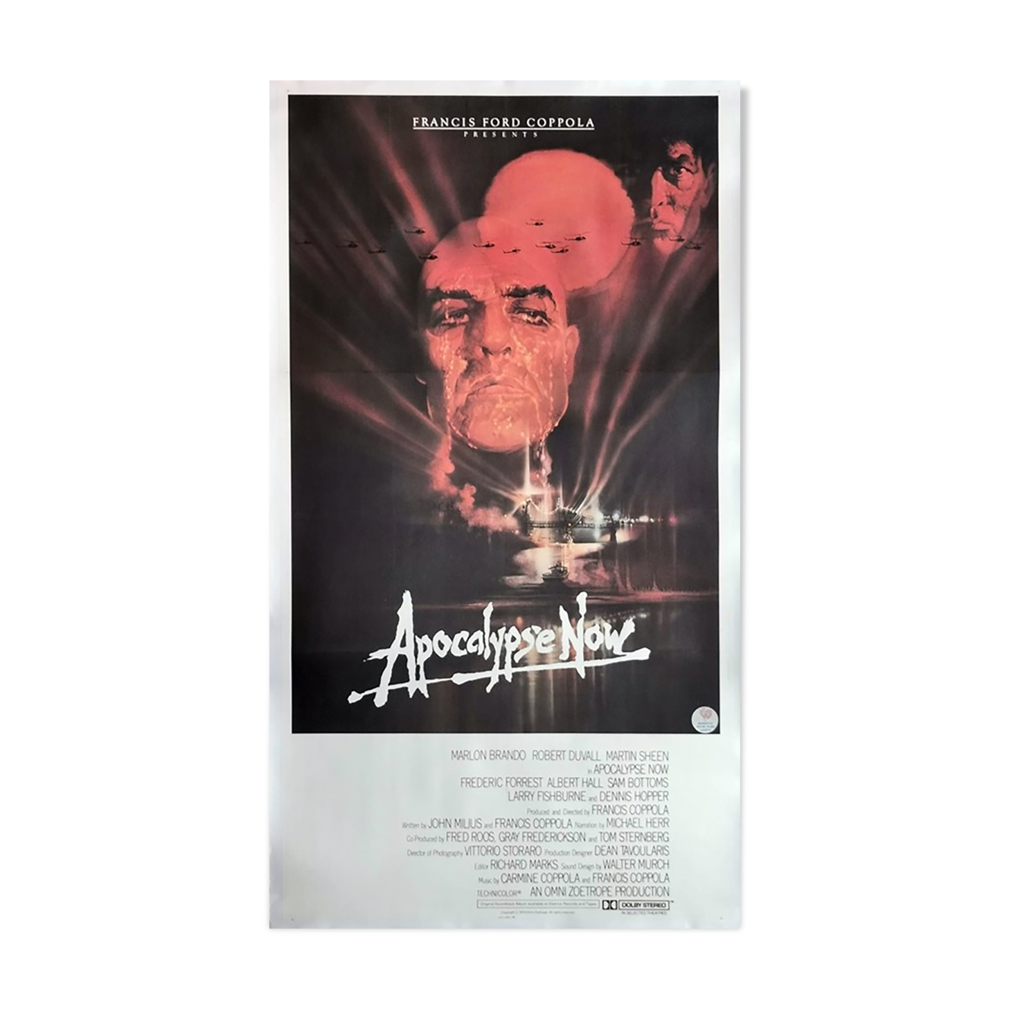 very rare original American canvas poster of 1979 104x192 cm Francis Ford Coppola