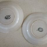 Lot 5 mismatched plates iron earth