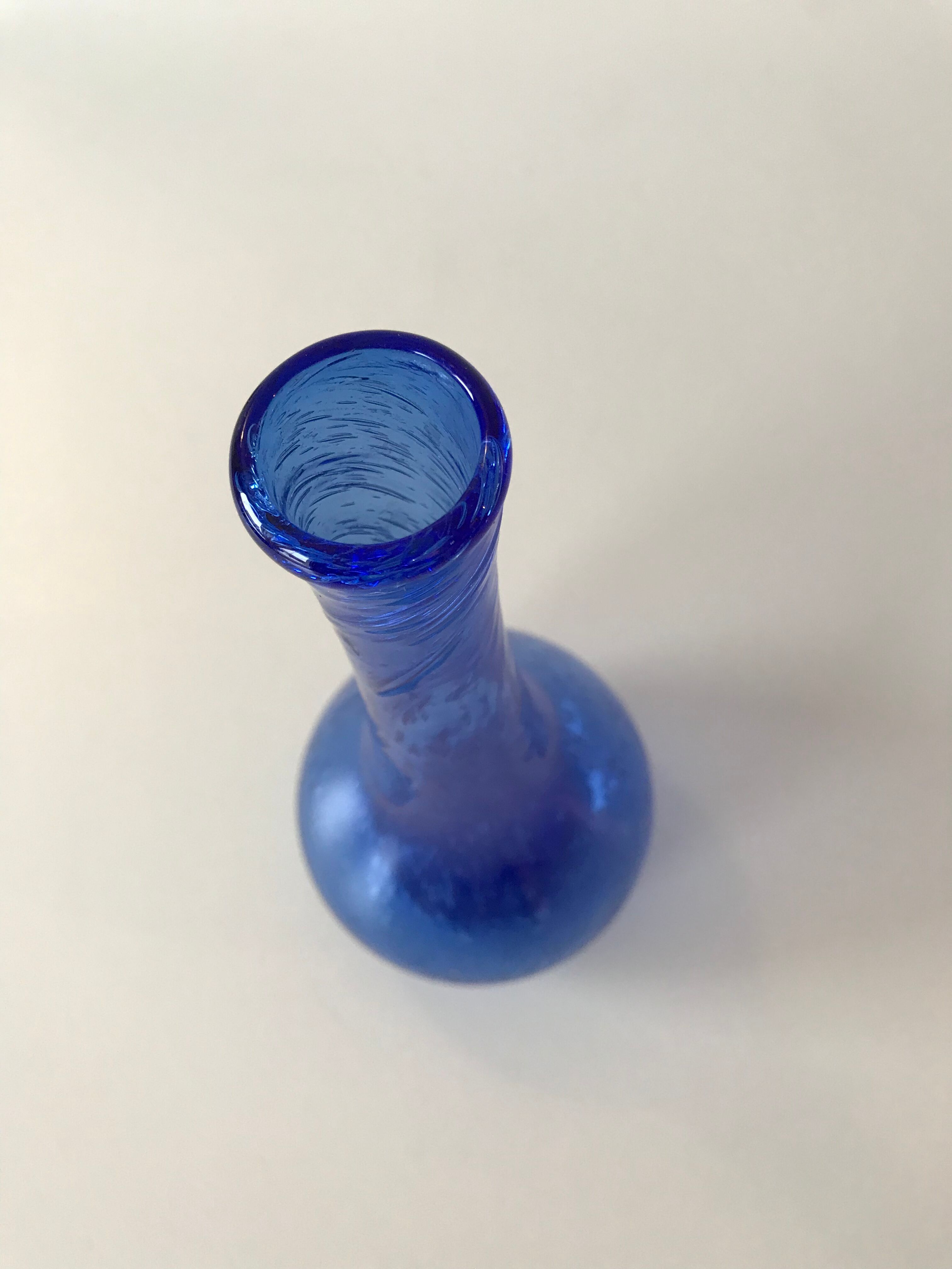 Biot glass vase