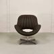 Rohé Chocolate Brown Leatherette Vintage Design Lounge Chair, 1960s