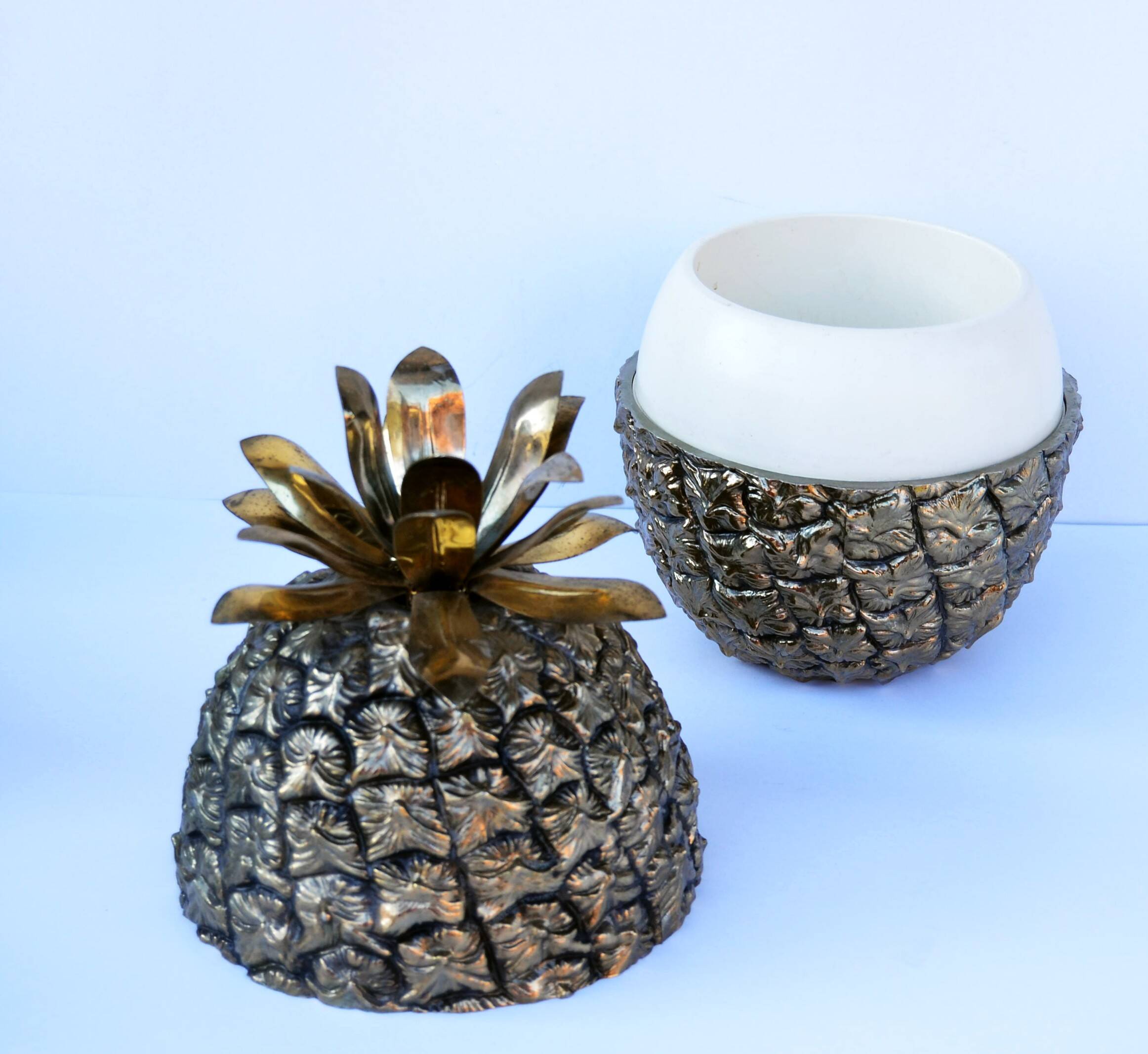 Mid Century Frigotherm Pineapple Shaped Ice Bucket by Hans Turnwald