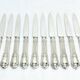 10 silver fruit knives in Louis XVI style