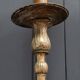 Lampadaire en bronze doré Napoléon III pieds griffes décor de feuillage