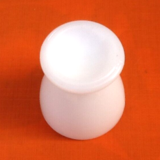 Year 1970 Glass egg cup / Hawthorn flower decoration