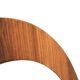Vintage Round teak wall mirror 1970s wall mirror