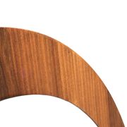 Vintage Round teak wall mirror 1970s wall mirror