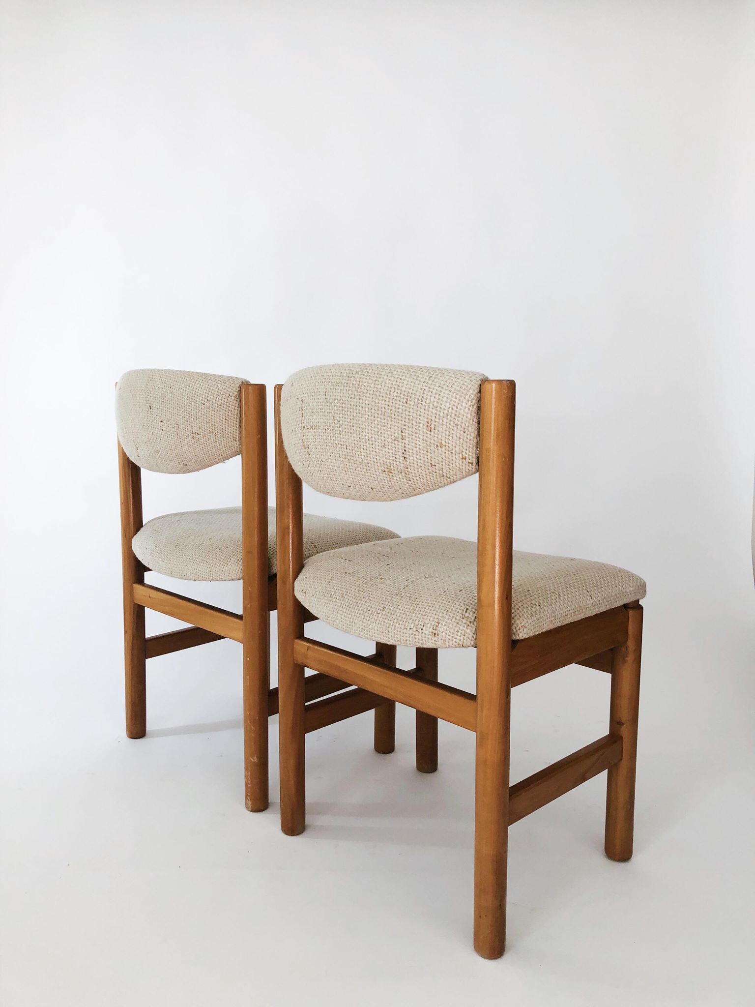 Paire chaises scandinaves en teck
