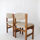 Paire chaises scandinaves en teck