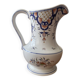 Large ceramic jug Old Rouen 1900