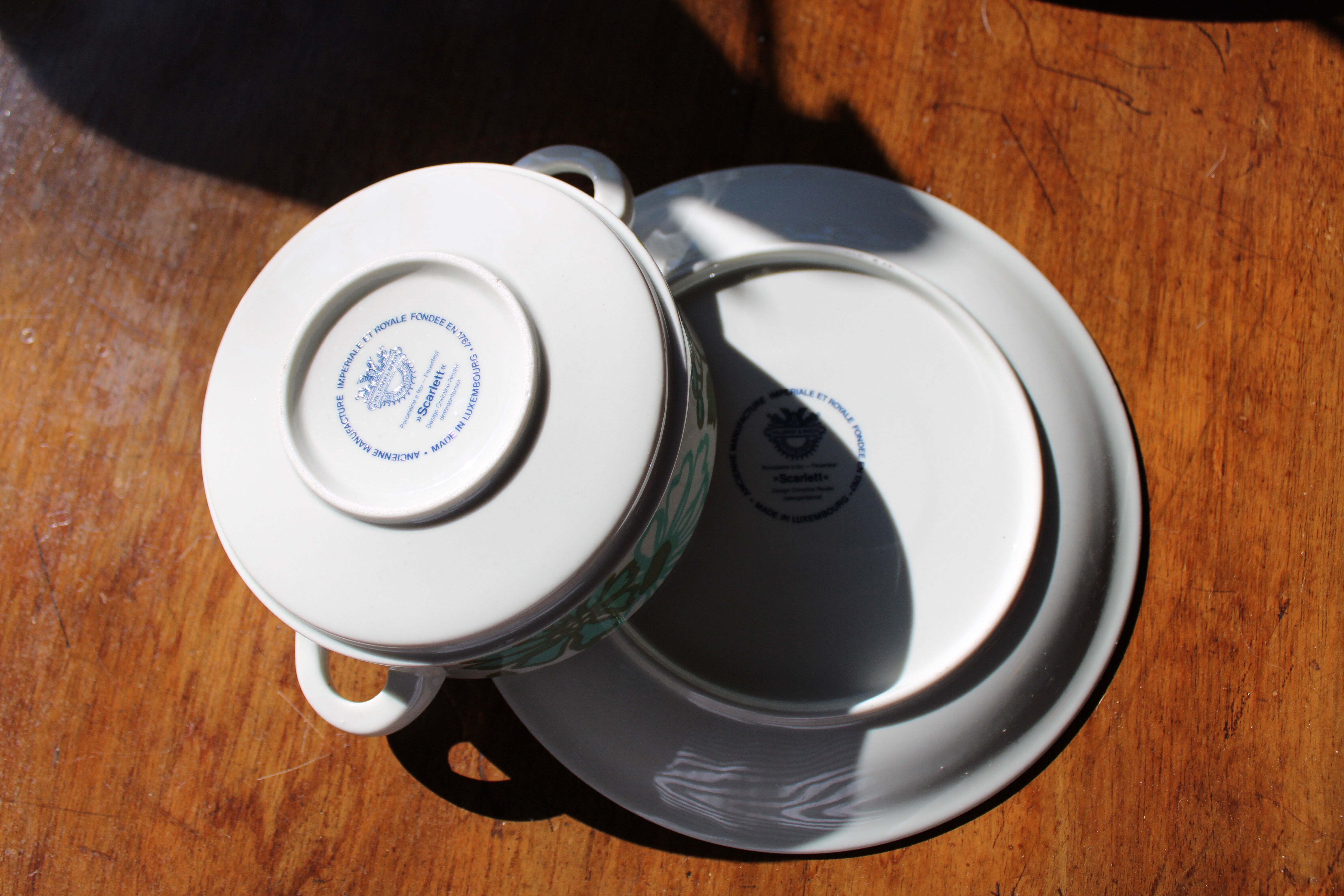 Plate broth/soup bowl-Villeroy and Boch-service Scarlett