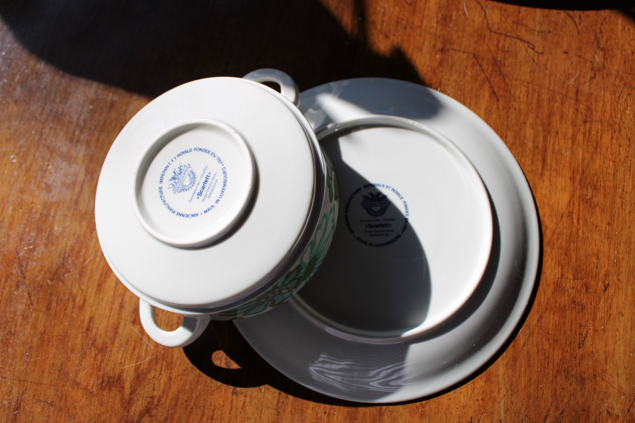 Plate broth/soup bowl-Villeroy and Boch-service Scarlett