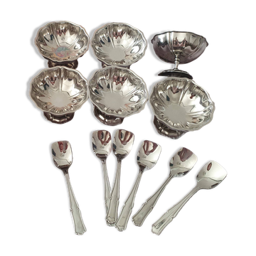 Vintage Jean Couzon Ice Cream Set