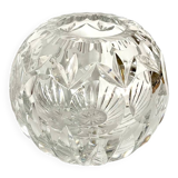 Vase boule ciselé en cristal