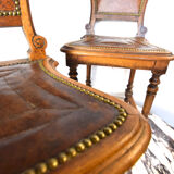 Series of three castle chairs