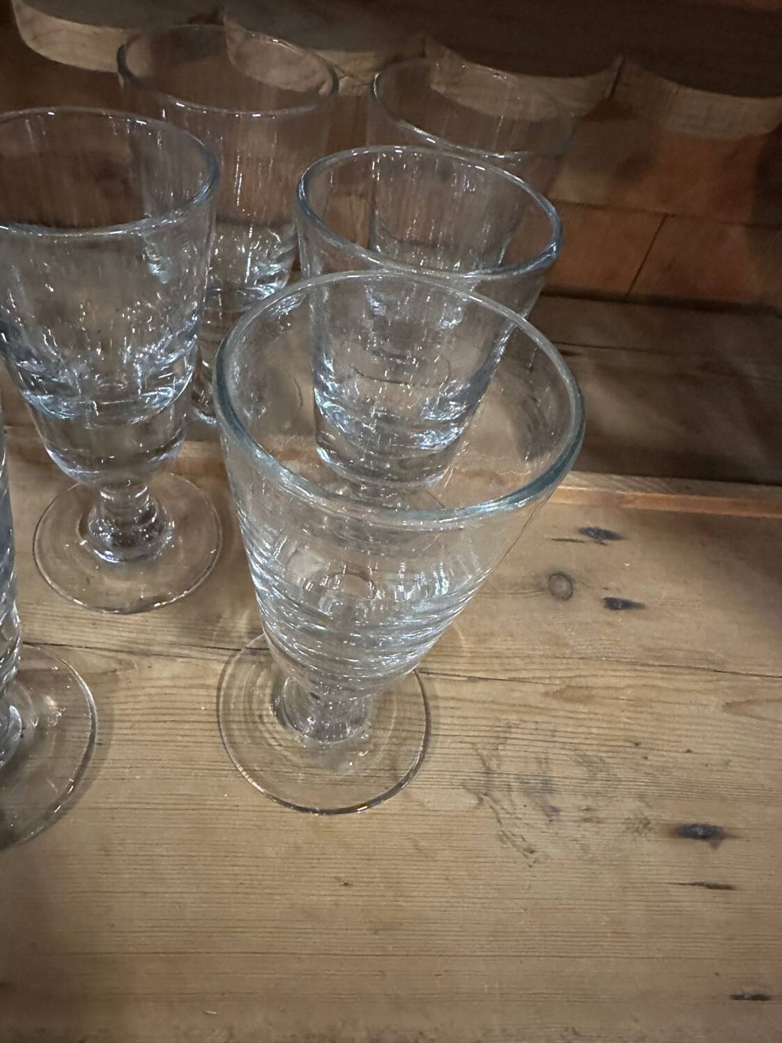 Set of 11 bistro glasses