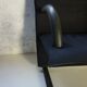 Vintage Black Canvas Highback T-Line Armchair by Burkhard Vogtherr by Arflex, 1984