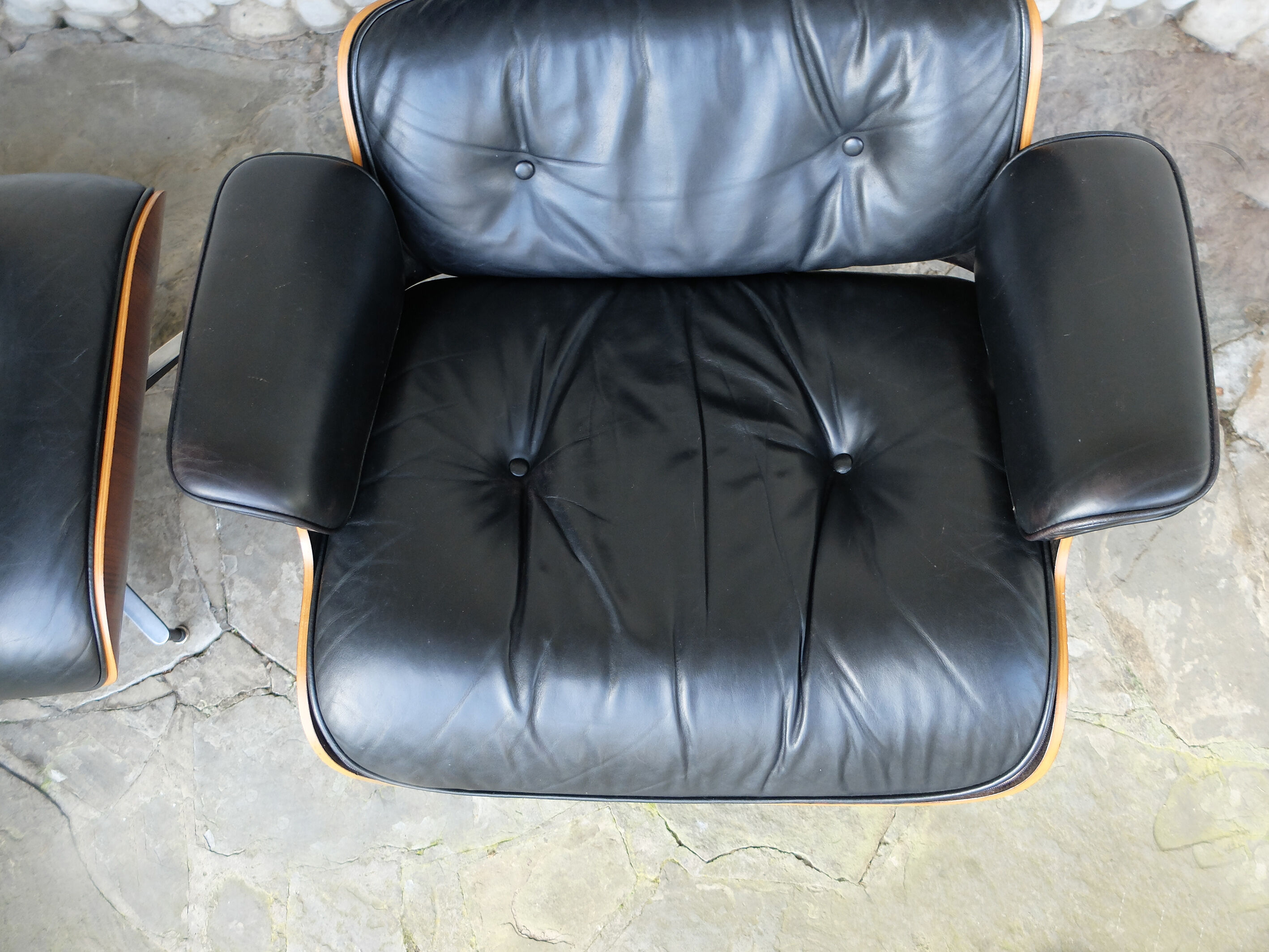 Lounge chair & ottoman rosewood from Rio by Charles & Ray Eames edition Herman Miller USA, 1970