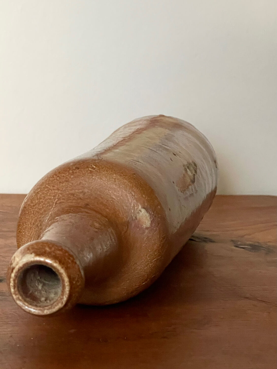 Antique stoneware bottle, 19th century.
