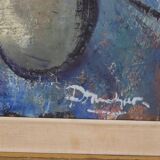 Bouquet rouge et bouteille de vin