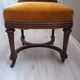 Antique Regency Style padded chair - Wooden structure and horsehair padding - Mustard color