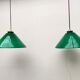 Green opaline pair