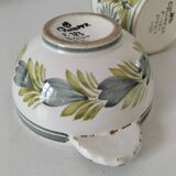 Duo HB Quimper “Camaïeu vert” – ear bowl & mug