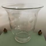 Old polka dot flared vase
