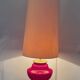 Glass and brass floor lamp