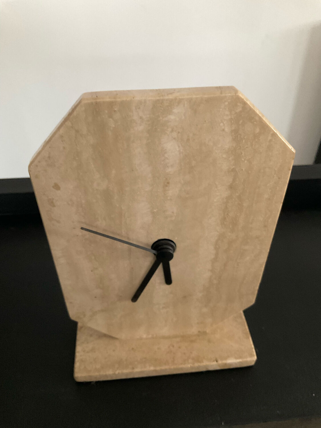 Travertine clock from the 70s
