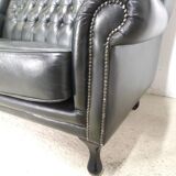 vintage chippendale chesterfield / two-seater / seat