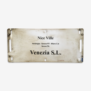 Destination path of iron-Nice Ville-Venizia- via Vintimiglia-Genova