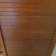 Double curtain cabinet - notary furniture - solid wood - 1970 - industrial style
