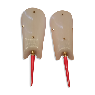 Pair of wall lamps 1960