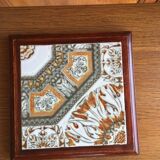 Earthenware contour wood table mat
