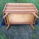 Vintage oak-plated chest of drawers and rattan with compass base as it is.