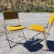 Pair of vintage eyrel folding chairs - 70s