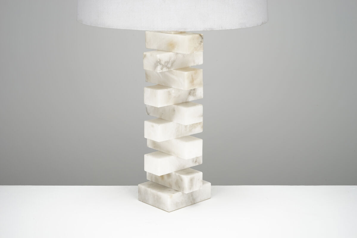 Modernist marble lamp circa 1970