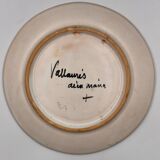 Old Vallauris hand-painted flat plate