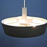 Dutch pendant light in black by Niek Hiemstra for Evolux, 1960s