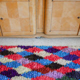 Berbere Boucherouite Carpet - 320-105 - Harlequin Patterns