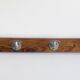 Wall coat rack in wood and metal