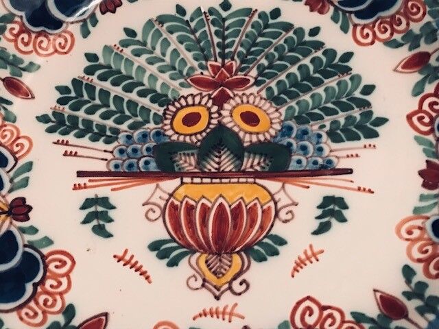 Dish porcelain Delphe Makkum