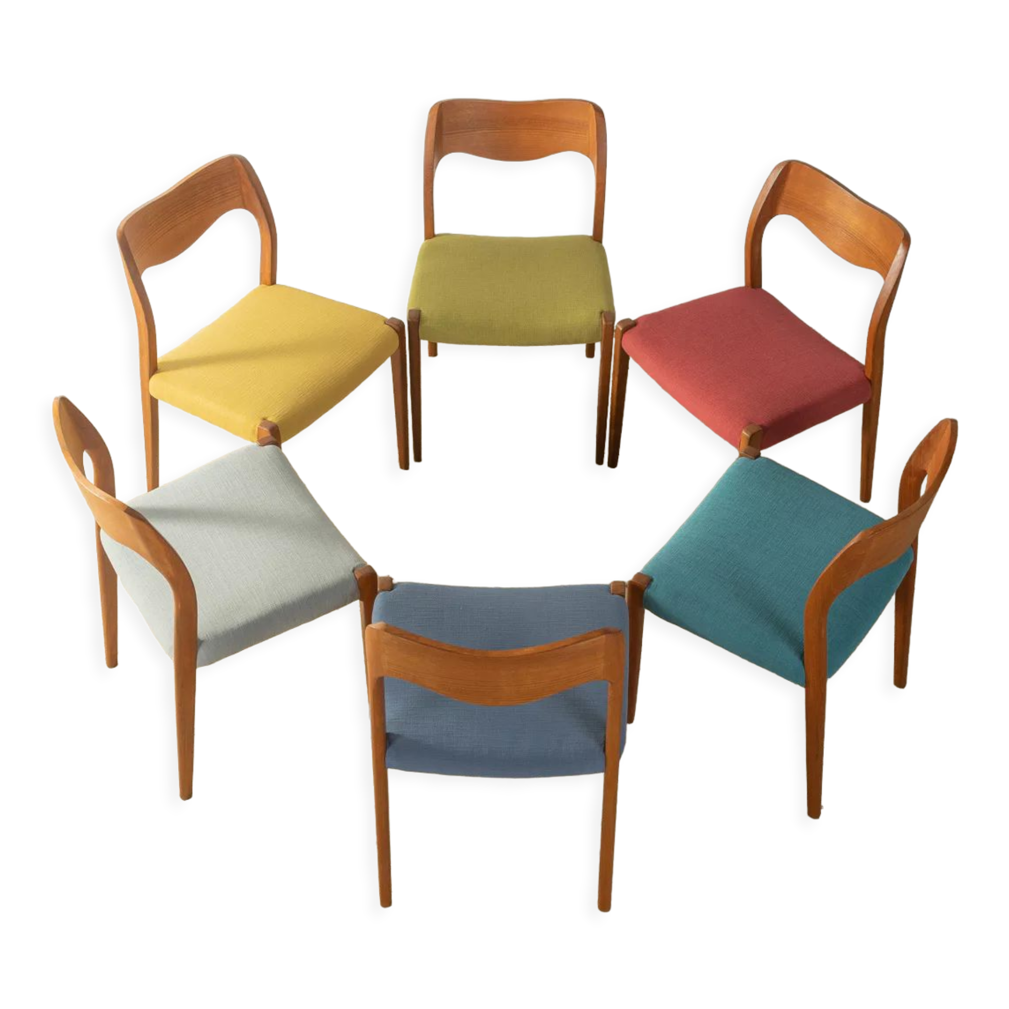 1950s Dining chairs, Nils O. Møller