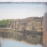 Tableau ancien peinture sur impression