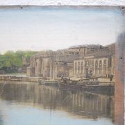 Old painting on print