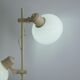 Lampadaire en métal blanc en forme de champignon