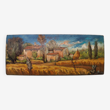 Peinture de paysage toscan du XXe siècle