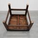 Antique oak late 19th century oak side chair, Belgium